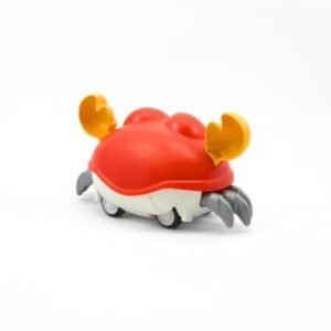 Cute Crab Shaped Pull-Back Toy Car for Kids, Red and Blue, Plastic, Animal Theme Toys & Games