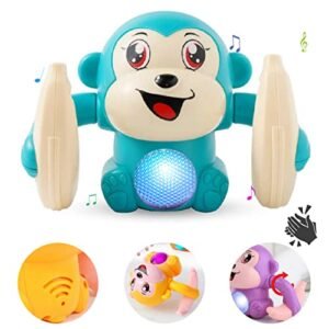 Buy Wembley Dancing Monkey Musical Toy for Kids Baby Spinning Rolling Doll Tumble Toy with Voice Control Musical Light and Sound Effects with Sensor - ISI Mark - Multicolor Online at Low Prices in India - Amazon.in