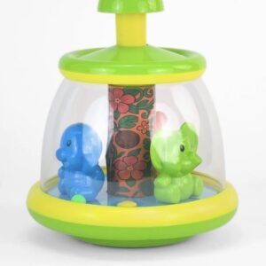 Baby Spinning Top Toy with Rotating Animal Figures, Colourful Carousel, Toddler Activity Toy  & Games