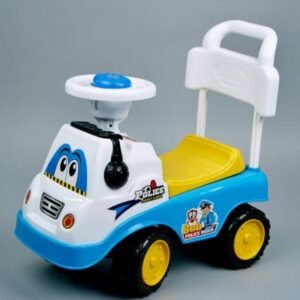 Bob Police Rider Kids Ride-On Push Car Toy, Blue & White, Police Theme, with Steering Wheel, for Toddlers  Toys & Games